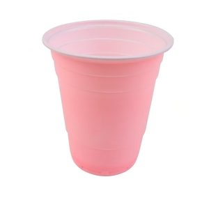 Vasos plasticos rosados 500ml 10pcs