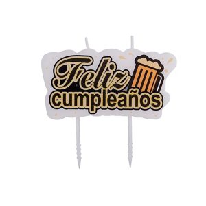 Velas feliz cumpleaños 8.5x7.2cm